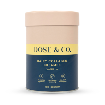 Dose & Co Dairy Collagen Creamer Vanilla 340g image 1