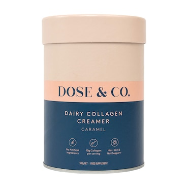 Dose & Co Dairy Collagen Creamer Caramel 340g image 1