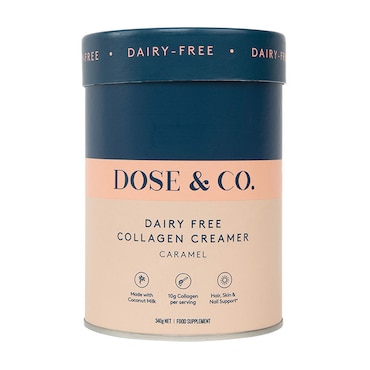 Dose & Co Dairy-Free Collagen Creamer Caramel 340g image 1