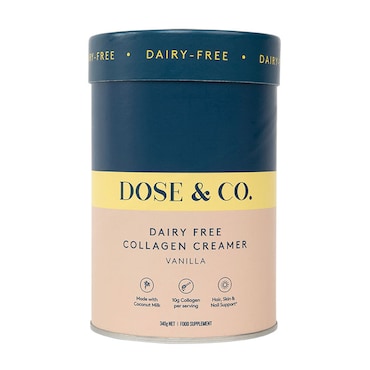 Dose & Co Dairy-Free Collagen Creamer Vanilla 340g image 1