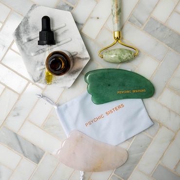 Psychic Sisters Aventurine Gua Sha Facial Wand image 2