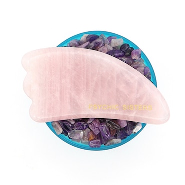 Psychic Sisters Rose Quartz Gua Sha Facial Wand image 1