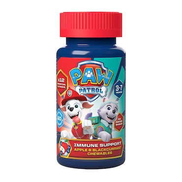 PAW Patrol Nickelodeon Immune Support Apple & Blackcurrant 60 Chewables image 1