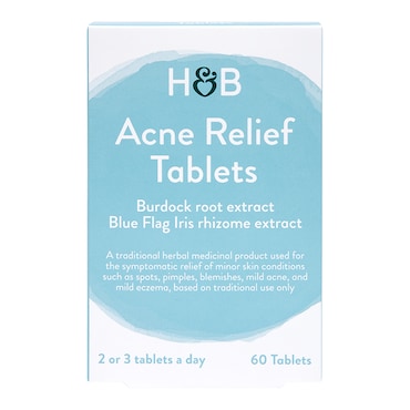 Holland & Barrett Acne Relief 60 Tablets image 1