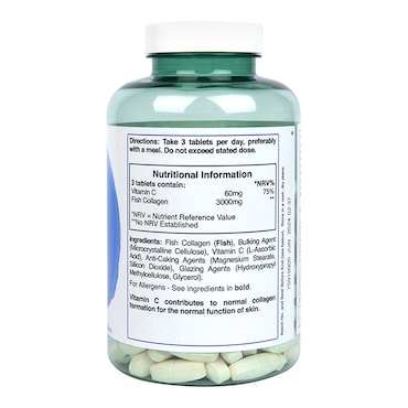 Holland & Barrett Marine Collagen with Vitamin C 180 Tablets image 3