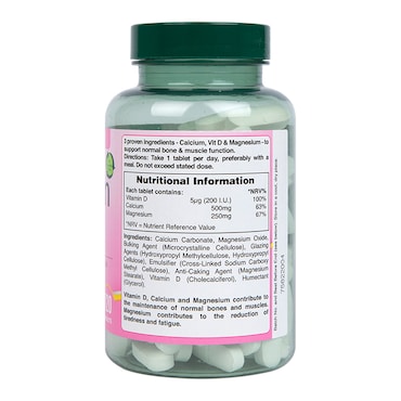 Holland & Barrett Calcium + Magnesium & Vitamin D 120 Tablets image 3