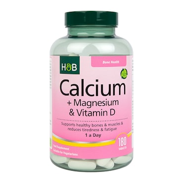 Holland & Barrett Calcium + Magnesium & Vitamin D 180 Tablets image 1
