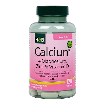 Holland & Barrett Calcium Magnesium Vitamin D & Zinc 120 Tablets image 1