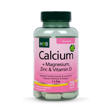 Holland & Barrett Calcium Magnesium Vitamin D & Zinc 120 Tablets
