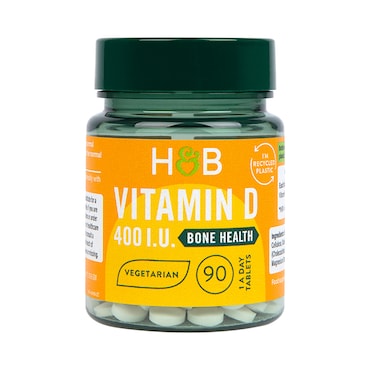 Holland & Barrett Vitamin D 400 I.U. 10ug 90 Tablets image 1