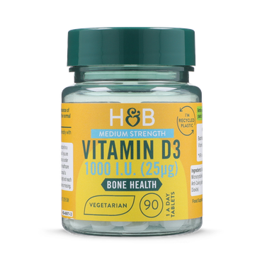 Holland & Barrett Vitamin D 1000 I.U. 25ug 90 Tablets