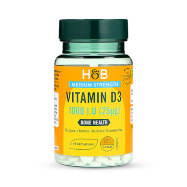 Holland & Barrett Vitamin D 1000 I.U 25ug 120 Tablets