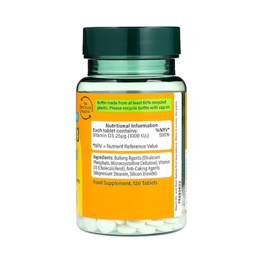 Holland & Barrett Vitamin D 1000 I.U 25ug 120 Tablets image 2