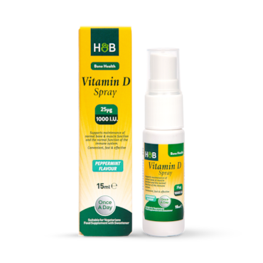 Holland & Barrett Vitamin D Spray 1000 I.U 25ug Peppermint Flavour 15ml