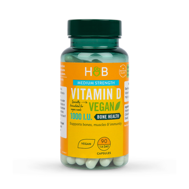 Holland & Barrett Vegan Vitamin D 1000 I.U 25ug 90 Capsules
