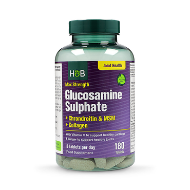 Holland & Barrett Max Strength Glucosamine & Chondroitin 180 Tablets