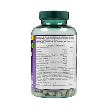 Holland & Barrett Max Strength Glucosamine & Chondroitin 180 Tablets image 2