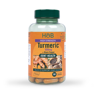Holland & Barrett High Strength Turmeric 600mg with Black Pepper 90 Capsules