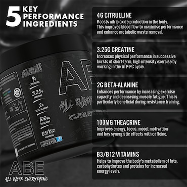 Applied Nutrition ABE Pre Workout Cherry Cola 375g image 4