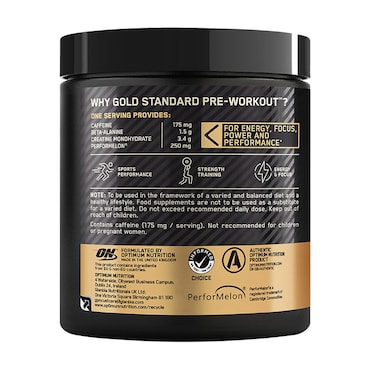 Optimum Nutrition Gold Standard Pre Workout Green Apple 330g image 2
