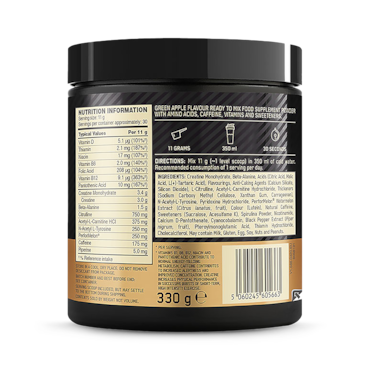 Optimum Nutrition Gold Standard Pre Workout Green Apple 330g image 3