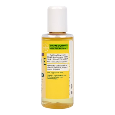 Holland & Barrett High Strength Vitamin E Oil Lemon Flavour 75ml image 3