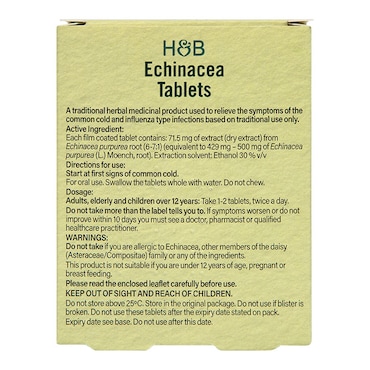 Holland & Barrett Echinacea 60 Tablets image 2