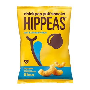 Hippeas Salt & Vinegar Vibes Chickpea Puff Snacks 22g image 1
