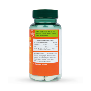 Holland & Barrett Vitamin C & Zinc 60 Tablets image 3