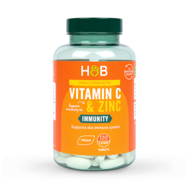 Holland & Barrett Vitamin C & Zinc 120 Tablets image 1