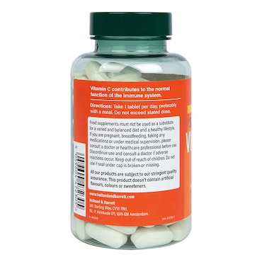 Holland & Barrett Timed Release Vitamin C with Rose Hips 120 Caplets 1000mg image 3