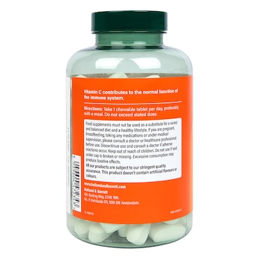 Holland & Barrett High Strength Chewable Vitamin C 1000mg 120 Tablets image 2