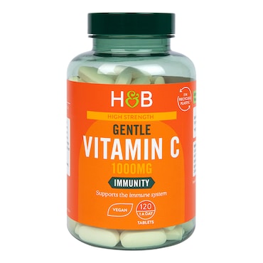 Holland & Barrett High Strength Gentle Vitamin C 1000mg 120 Tablets image 1
