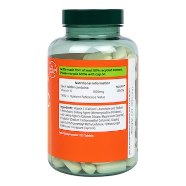 Holland & Barrett High Strength Gentle Vitamin C 1000mg 120 Tablets image 3