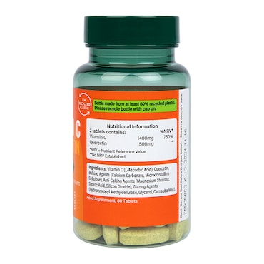 Holland & Barrett Quercetin Plus Vitamin C 60 Tablets image 3