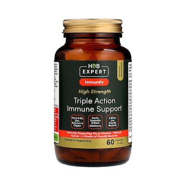 H&B Expert High Strength Triple Action Immune Support 60 Capsules image 1