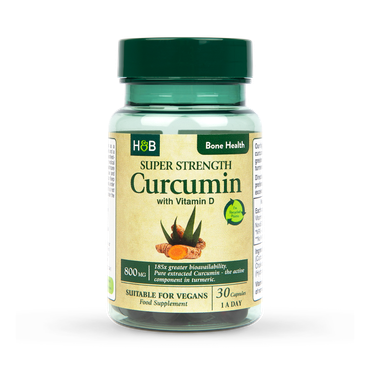 Holland & Barrett Super Strength NovaSOL® Curcumin plus Vitamin D3 30 Capsules