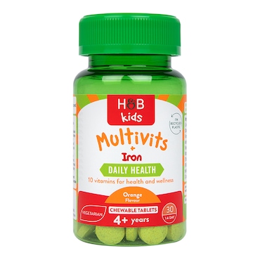 Holland & Barrett Kids Multivits & Iron 30 Tablets image 1