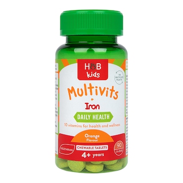 Holland & Barrett Kids Multivits & Iron 90 Tablets image 1