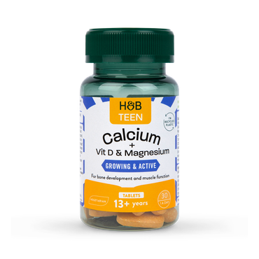 Holland & Barrett Teens Growing & Active Calcium, Vitamin D & Magnesium 30 Tablets