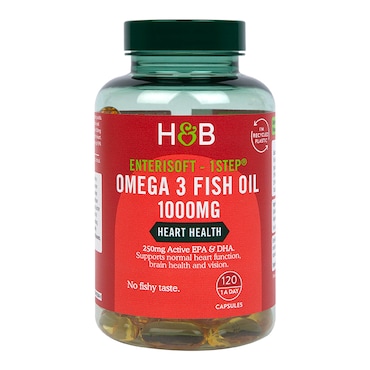 Holland & Barrett Enteric Coated Omega 3 Fish Oil 1000mg 120 Capsules image 1