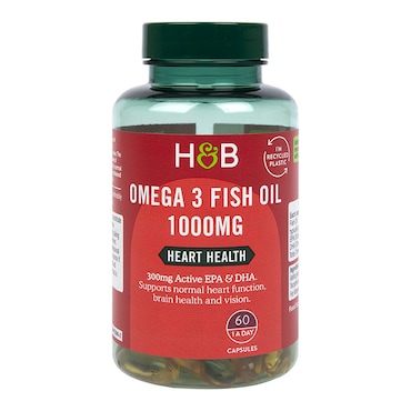 Holland & Barrett Omega 3 Fish Oil 1000mg 60 Capsules image 1