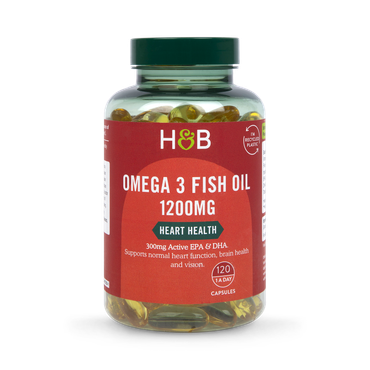 Holland & Barrett Omega 3 Fish Oil 1200mg 120 Capsules