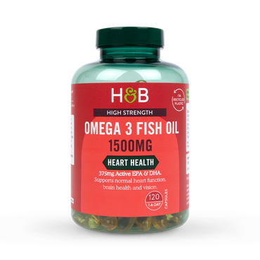 Holland & Barrett Omega 3 Fish Oil 1500mg 120 Capsules