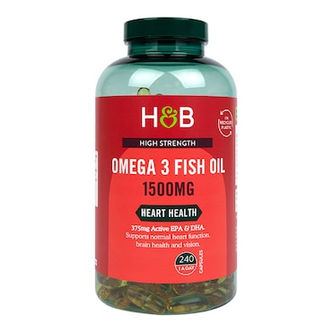Holland & Barrett Omega 3 Fish Oil 1500mg 240 Capsules image 1