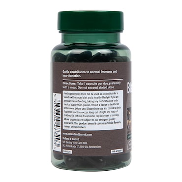 Holland & Barrett Black Garlic 6000mg 60 Capsules image 3