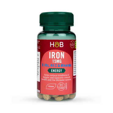 Holland & Barrett Iron + B Vits, Vit C & Minerals 15mg 90 Tablets