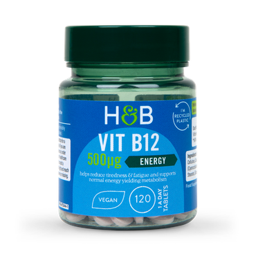 Holland & Barrett Vitamin B12 + Cyanacobalamin 500ug 120 Tablets