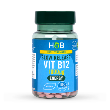 Holland & Barrett High Strength Slow Release Vitamin B12 1000ug 180 Tablets