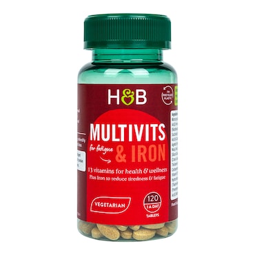 Holland & Barrett Multivitamins & Iron 120 Tablets image 1